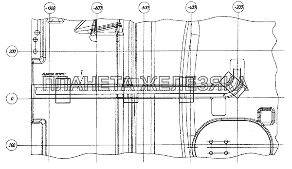 5460-4071010 Установка жгута промежуточного на кабине КамАЗ-6522 (Euro-2, 3)